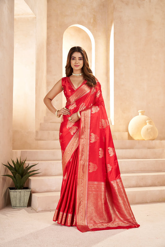 Red Soft Silk Saree