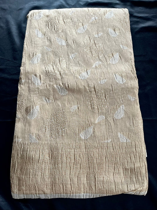 Cotton Crushed Tissue Saree