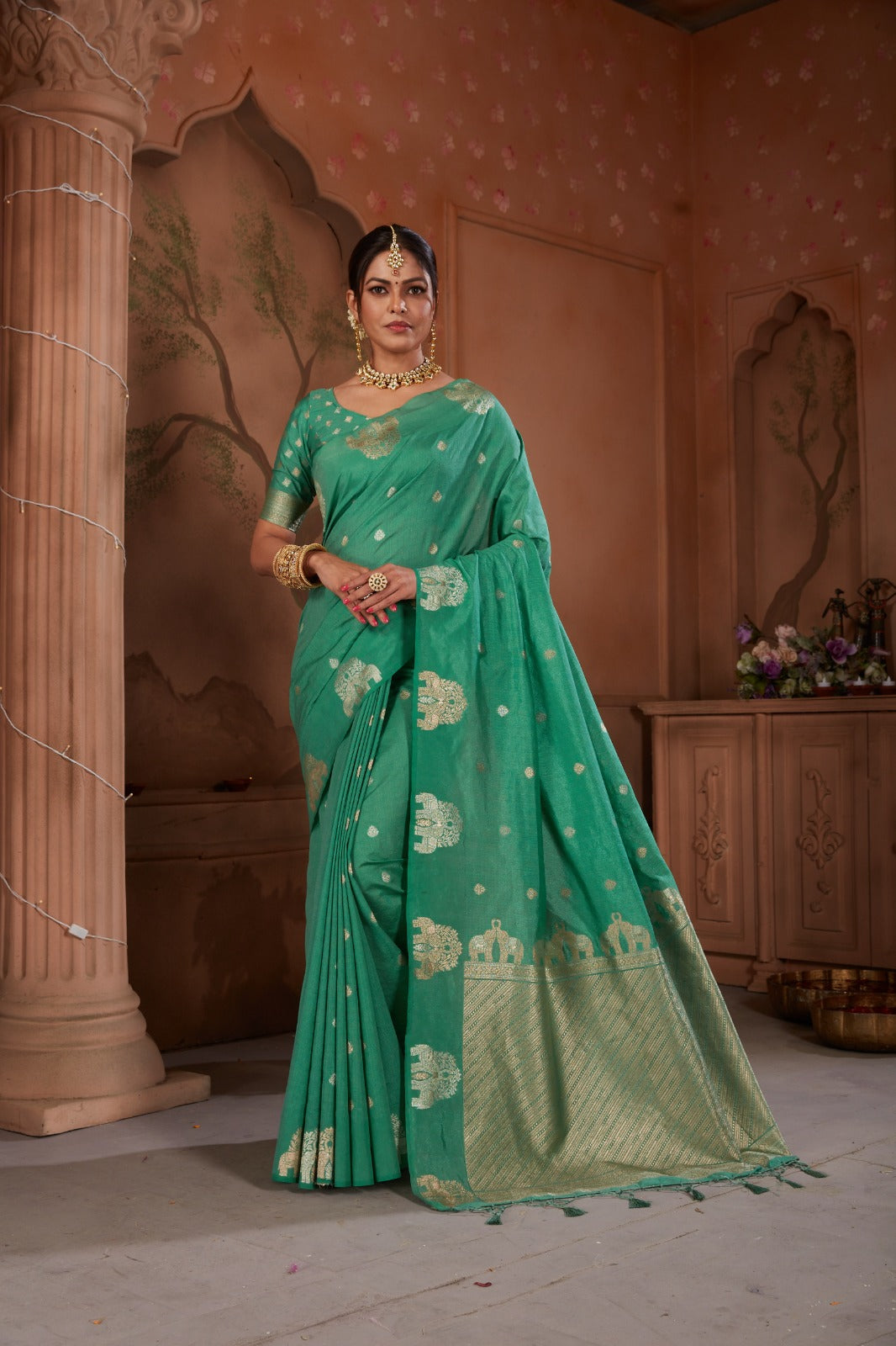 Sage Green Soft  Silk